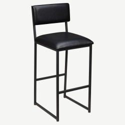 Indy Metal Bar Stool with Padded Back