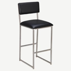 Indy Metal Bar Stool with Padded Back