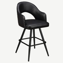 Invicta Premium Bucket Swivel Bar Stool with Square Frame