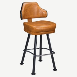Gioco Premium Casino Bucket Bar Stool with Arched-Oval Frame