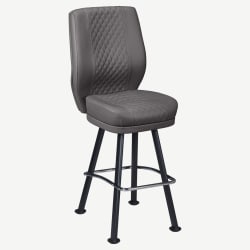 Tesoro Diamond Back Premium Bucket Bar Stool with Arched-Oval Frame