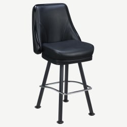 Regina Premium Casino Bucket Bar Stool with Arched-Oval Frame