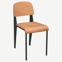 Nico Metal Chair with Wood Back