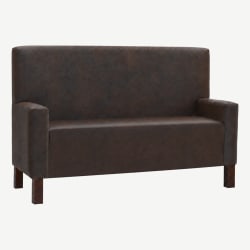 Tavqora Plain Back Lounge Booth with Arms
