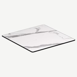 Light Marble Heavy Duty Outdoor Resin Table Top with Phenolic Edge