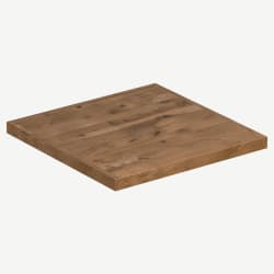 Industrial Series Reclaimed Look Wood Table Top with Drop Edge