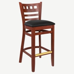 Premium US Made American Back Wood Bar Stool