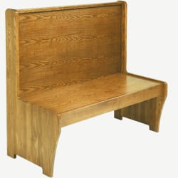 Wood Bench with Wood Seat