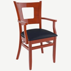Premium US Made Duna Wood Chair With Arms