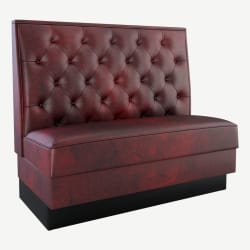 Button Tufted Back Booth
