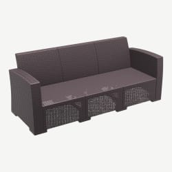 Shelly Commercial Resin Patio Sofa