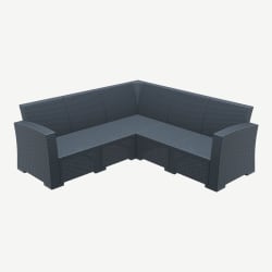 Shelly Commercial Resin Patio Sectional