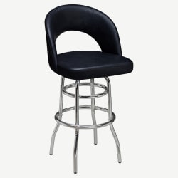 Premium Yali Bucket Swivel Bar Stool with Chrome Frame