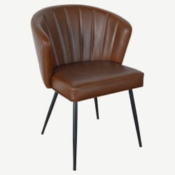 Deco Style Padded Metal Chair