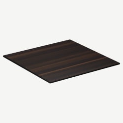 Dark Walnut Outdoor Resin Table Top with Phenolic Edge