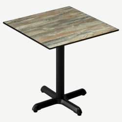 Heavy Duty Outdoor Resin Table With Phenolic Edge and Cast Iron Base