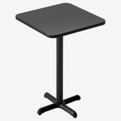 Laminate Reversible Bar Table Set in Black/Mahogany