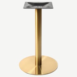 Gold Round Stainless Steel Table Base