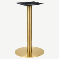 Gold Round Indoor / Outdoor Table Base - Standard Height