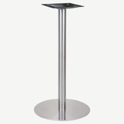 Stainless Steel Round Outdoor Table Base - Bar Height