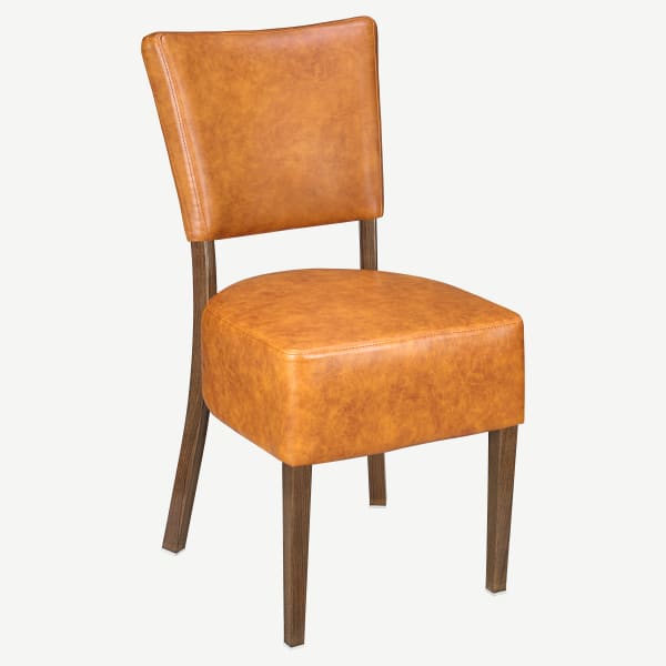 Lumme Padded Back Metal Chair Interior