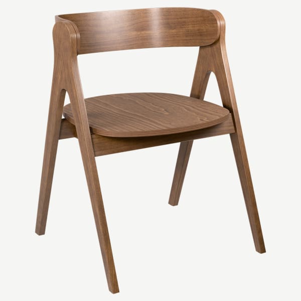 Strand Wood Chair with Wood Back Interior