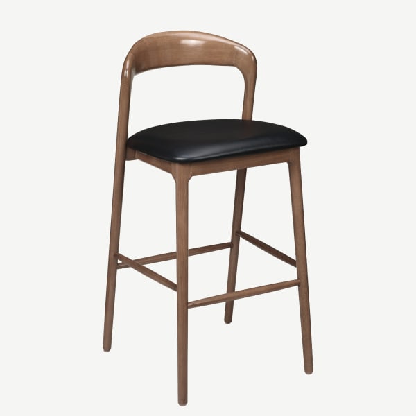 Premium Sigrid Wood Bar Stool Interior
