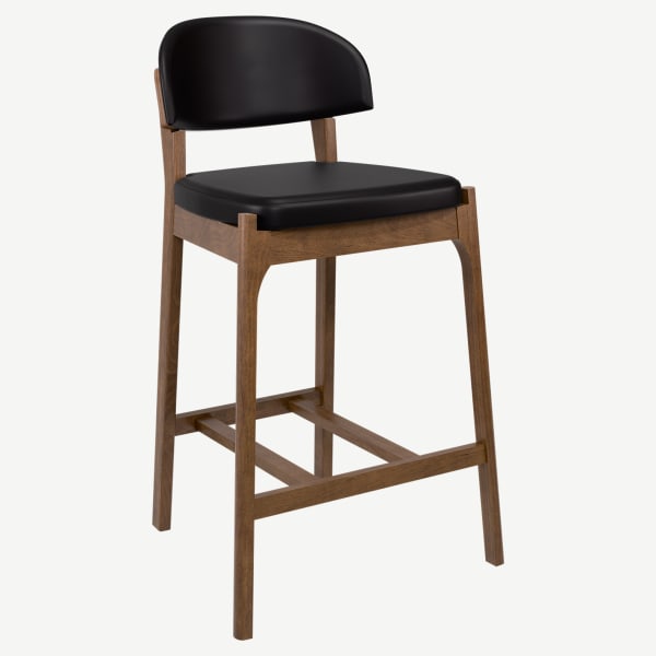 Neli Wood Bar Stool Interior