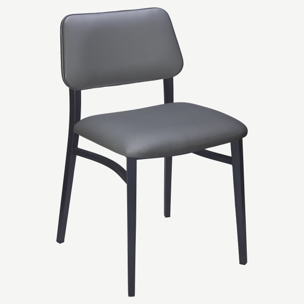 Luca Metal Chair with Padded Back Interior