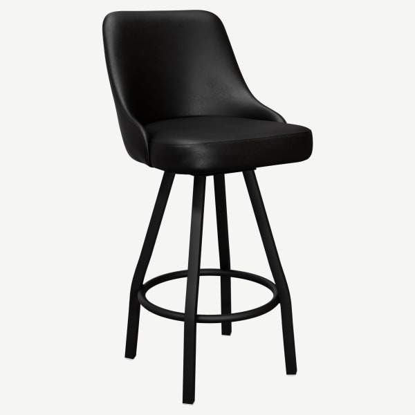 Premium Mauro Bucket Swivel Bar Stool Interior