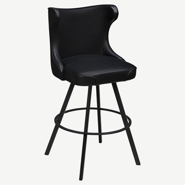 Darlo Premium Bucket Swivel Bar Stool with Circular Frame Interior