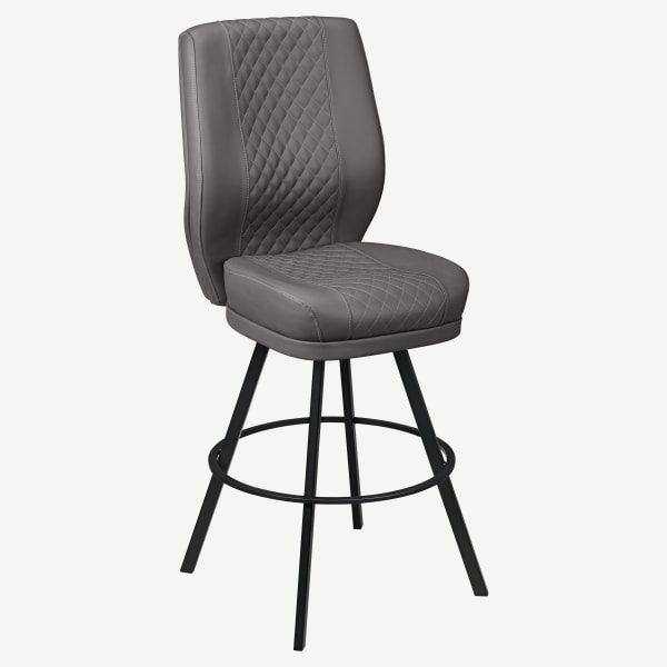 Tesoro Diamond Back Premium Bucket Bar Stool with Arched-Oval Frame Interior