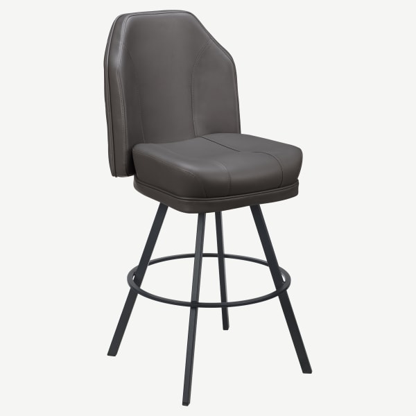 Giada Premium Casino Bucket Bar Stool with Circular Frame  Interior