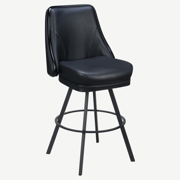 Regina Premium Casino Bucket Bar Stool with Circular Frame Interior