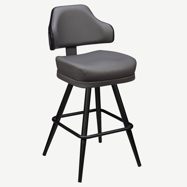 Gioco Premium Casino Bucket Bar Stool with Square Frame Interior