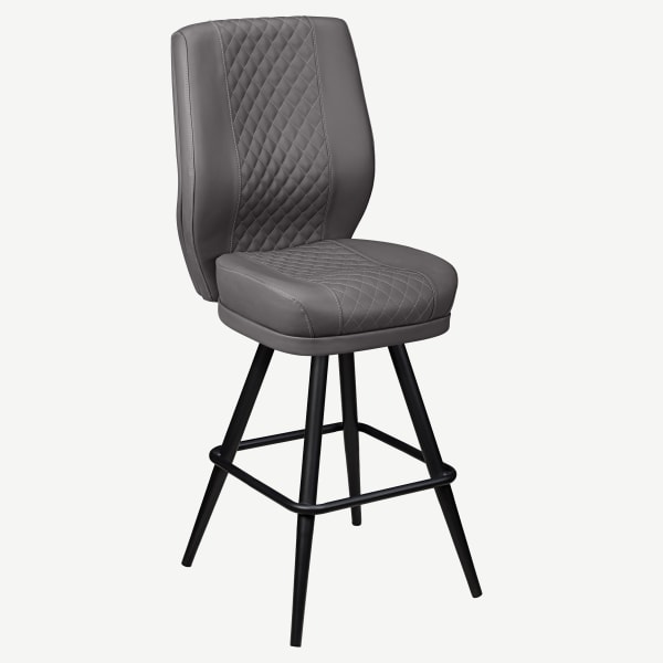 Tesoro Diamond Back Premium Bucket Bar Stool with Square Frame Interior