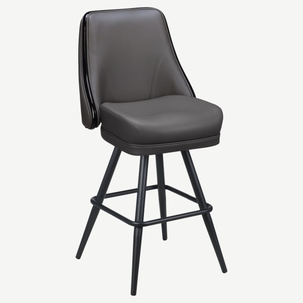 Regina Premium Casino Bucket Bar Stool with Square Frame  Interior