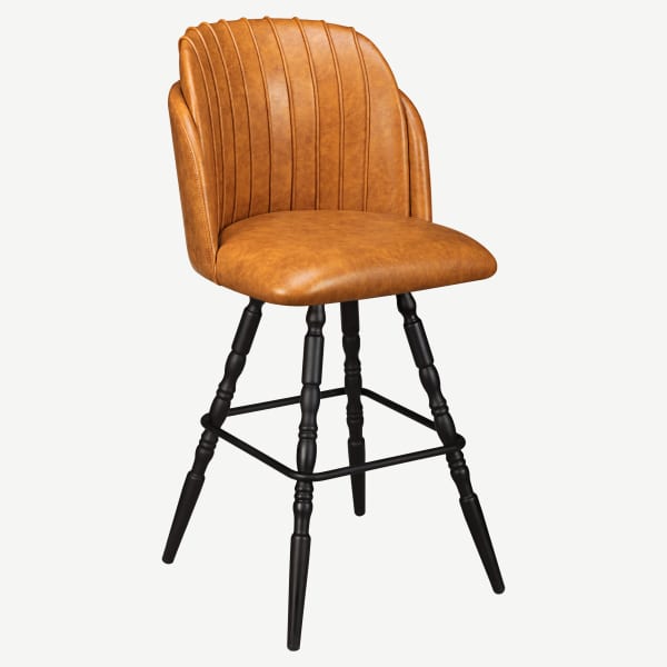 Premium Sooti Swivel Bar Stool with Vintage Frame Interior