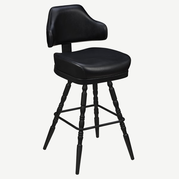 Gioco Premium Casino Bucket Bar Stool with Vintage Frame Interior