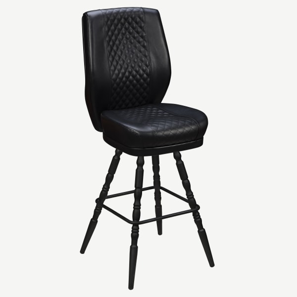 Tesoro Diamond Back Premium Bucket Bar Stool with Vintage Frame Interior