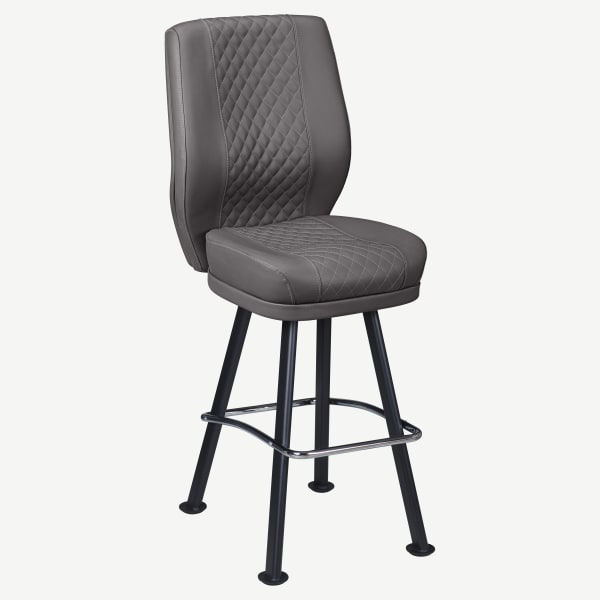 Tesoro Diamond Back Premium Bucket Bar Stool with Arched-Oval Frame Interior