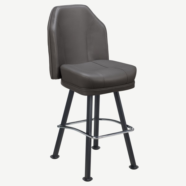 Giada Premium Casino Bucket Bar Stool with Arched-Oval Frame Interior