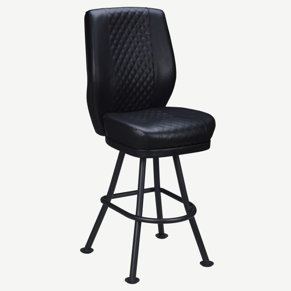 Tesoro Diamond Back Premium Bucket Bar Stool with Orbit Frame Interior