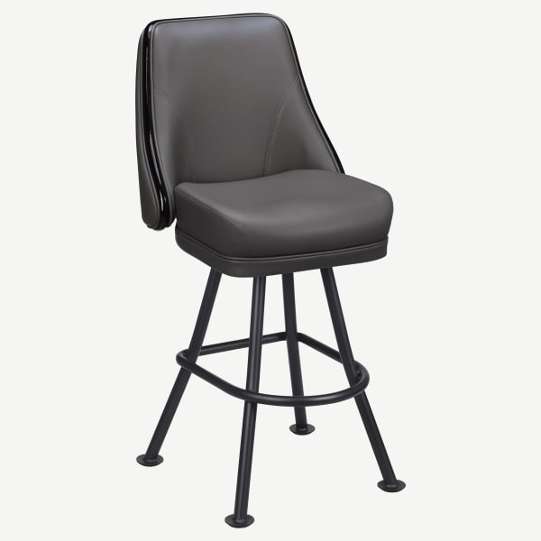 Regina Premium Casino Bucket Bar Stool with Orbit Frame Interior