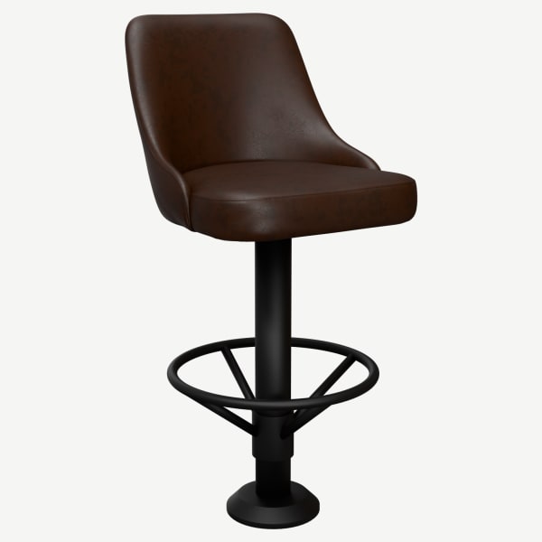 Premium Mauro Bucket Swivel Bolt Down Bar Stool Interior