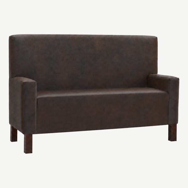 Tavqora Plain Back Lounge Booth with Arms Interior