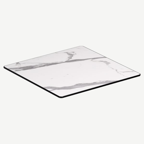 Light Marble Heavy Duty Outdoor Resin Table Top with Phenolic Edge Interior