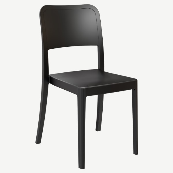 Parker Solid Back Outdoor Resin Chair Interior