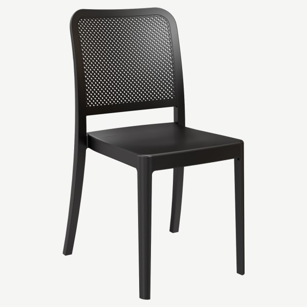 Rowan Perforated Outdoor Resin Chair Interior