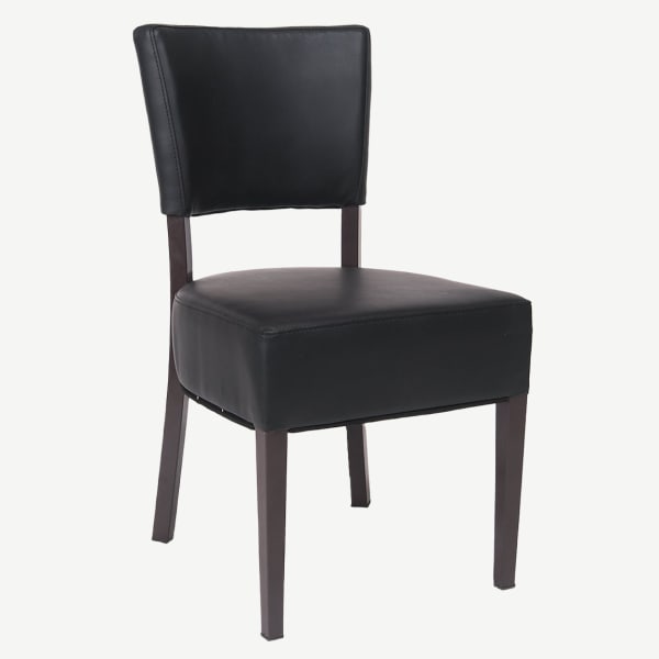 Lumme Metal Chair With Vinyl Padded Back and Seat Interior